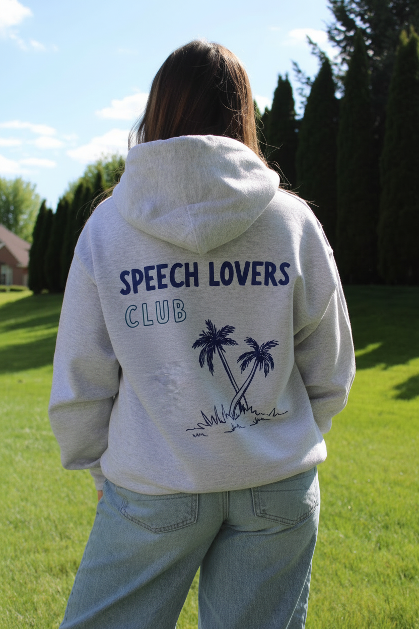 Speech Lovers Club- Pull Over Sweatshirt